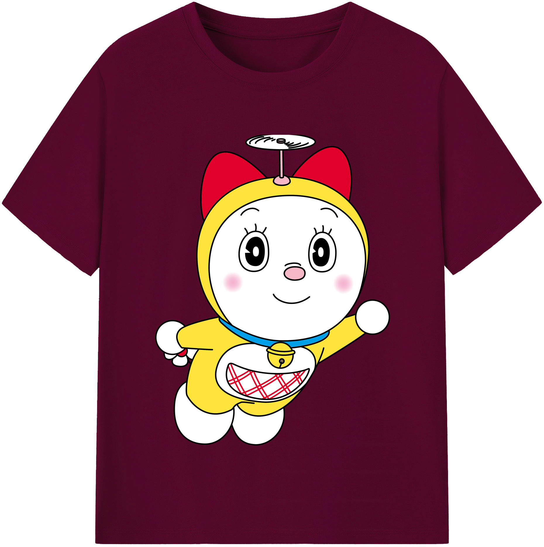 （画像用） ドラえもん ドラミ Doraemon Dorami レディースカジュアルプリントTシャツ（綿100％）